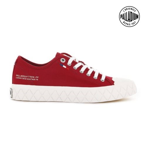 Palladium Palla Ace Canvas Low Tops Men's Sneakers Red | UK I598-TKH